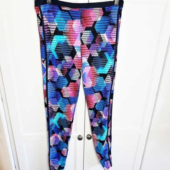 Gottex Swim Leggings Cosmos Multicolored Yoga Workout Large Watersports UPF 50 - Picture 3 of 14